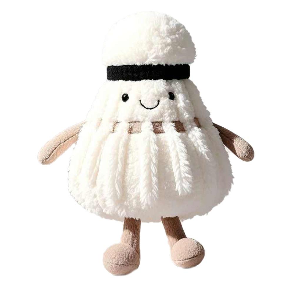 New Creative Badminton Keychain Furry Cute Plush Doll Soft Fun Toys Bag Decor Pendant Friends Gifts