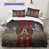 Atlanta United FC Pattern Bedding Home Decoration Birthday Gift (1 * duvet cover + 2 * pillowcase, without core)
