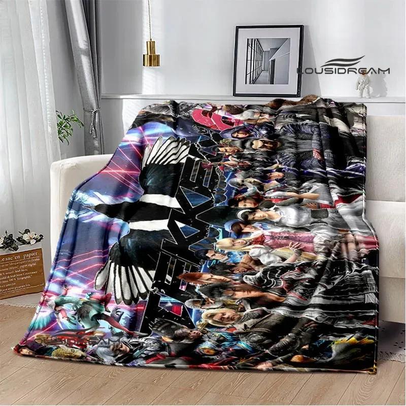 3D game tekken8 Printed blankets picnic blanket Warm blankets Flannel Soft Cozy Blanket Home travel blanket Birthday Gift