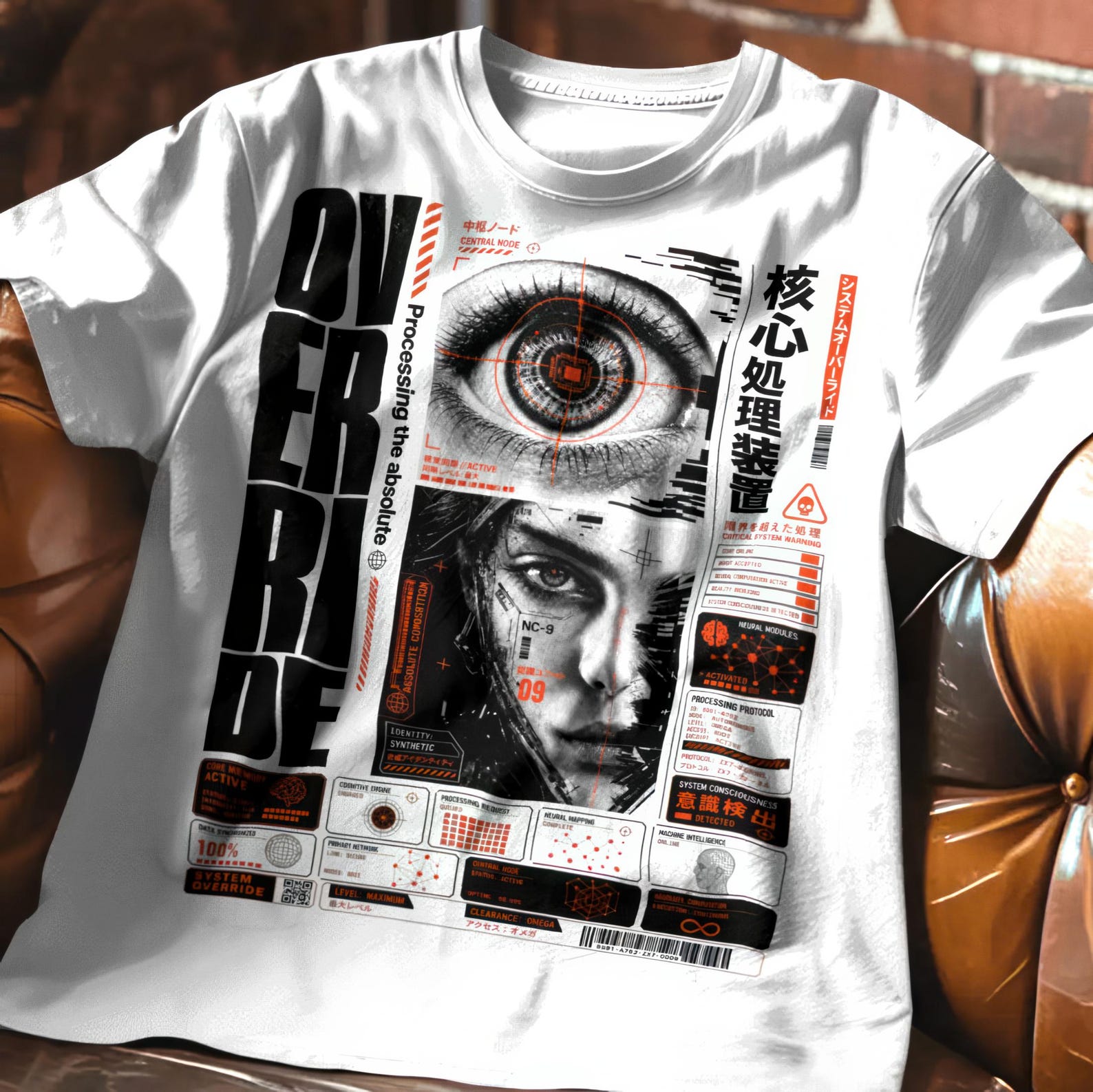 Netrunner t-shirt brings dystopian hacker aesthetic to your outfit XL