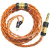 High Purities Silver Plated Balance Cable 3.5/4.4mm 0.78 2Pin Earphone Upgraded Cable Line 120CM Long
