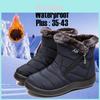 Luxurious Womens Winter Warm Shoes Snow Boots Fur-lined Slip On Waterproof Comfort