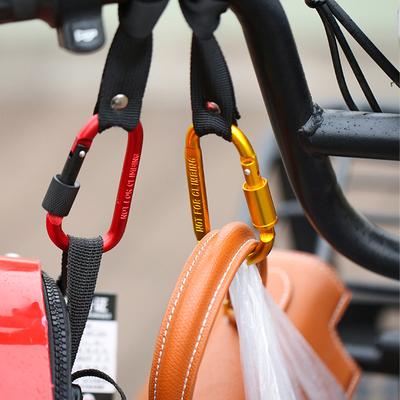 Motorcycle Electric Scooter Hook Front Hook Aluminum Alloy Handlebar Hook for Bicycle Handlebar Hook Clip No-Drill Hook Black