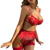 Neues hochwertiges europäisches und amerikanisches Spitzen-Sexy-Dessous-Mehrteiler-Set
