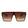 Vintage Luxury Brand Sunglasses Women Men Big Frame Square Punk Windproof UV400 Goggles Shades Rivets