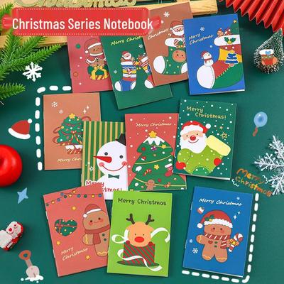 Koreansk Söt Tecknad Fickanteckningsbok - Liten Julklapp