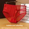 Lady Summer New Style Sweet Butterfly Hollow Net Gauze Sexy Perspective Low Waist Triangle Briefs