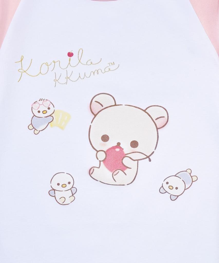 YOUHEE [Korilakkuma] Raglan T-Shirts Pink
