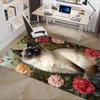 Siamese Cat and Roses Chair Mat: Office Carpet, Oversized Rug for Home Decor, Sofa Mat, Desk Pad Gift Suitable for Bedroom, Living Room, Any Room