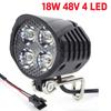 48V Tromba Luci E-Bike Alta Potenza Bicicletta Elettrica Scooter Faro LED Lampada Anteriore Impermeabile Accessori per Ciclismo Outdoor