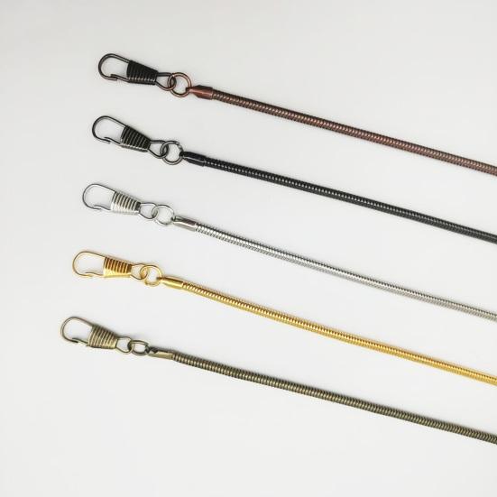 Men Pocket Watch Snake Chain Heavy Duty Lightweight Vintage Alloy Clip-on Pocket Watch Chain Fashion Jewelry Replacement Accessory