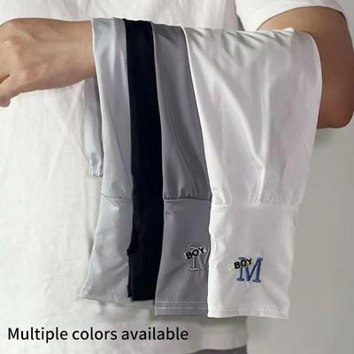 Summer Men'S Sun Protection Sleeves Anti-Uv Ice Silk Cycling Gloves Breathable Ice Silk Sleeves