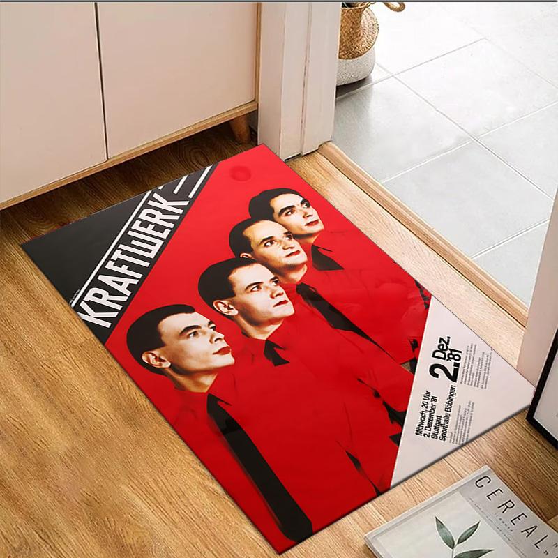 1PC Kraft-werk Carpet Floor mat, Anti-slip mat Chair rug For livingroom,Bedroom, doormat home decor Gift Christmas Gifts