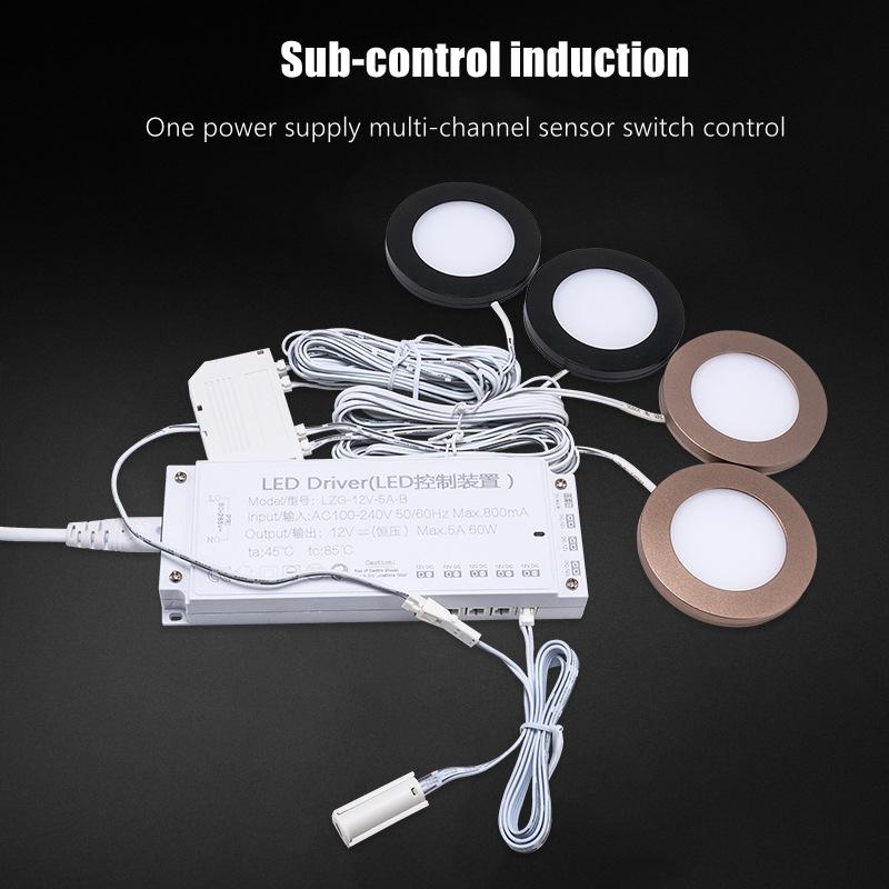 DC 12V 24V Mini Interrupteur à Capteur Intelligent Cuisine Sous Meuble Garde-robe Bande LED Lumière Balayage de la Main Capteur de Mouvement Interrupteur à Capteur PIR