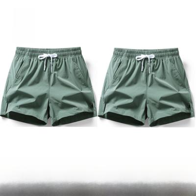 Ice Silk Qui Dry Ort Pants Men Women Summer Thin Cool Feeling Tee-quarter Length Running Fitn Beach Orts Casual