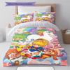 Rainbow Brite Pattern Bedding Quilt Set Quilt Cover Pillowcase Home Decoration Gift (1 * Duvet Cover + 2 * Pillowcase, Without Core)