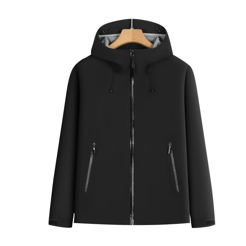 Men Women Waterproof Windproof Outdoor Hiking Jacket Lightweight Nylon Shell Coat With Hood Fall Winter