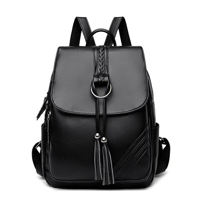 fancy leather backpack