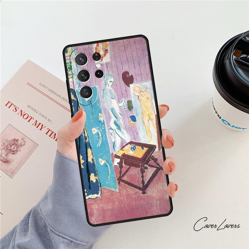 Henri Matisse Art Painting Phone Case For Samsung Galaxy S24 S25 S23 S22 Ultra Note 10 20 Plus S20 S21 FE Cover
