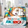 Custom Name Bobo Theme Printed Blanket - Perfect for Couch, Bed, Travel & Outdoor Use | Machine Washable, Cozy & Durable.