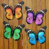 Metall Schmetterling Wanddeko 7 Farben Schmetterlinge Skulptur Eisen Innen Außen Hängende Wandkunst für Garten Hof Fen Zuhause Geschenk