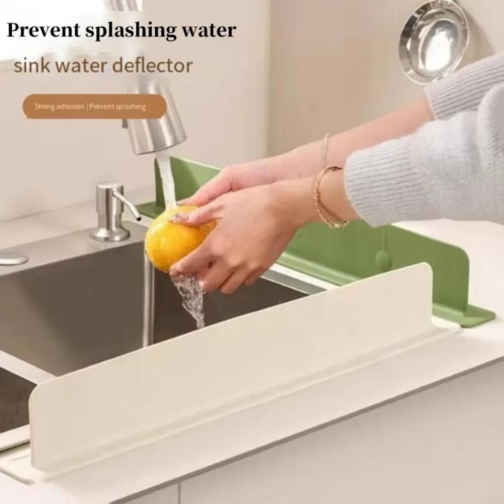 1/2pcs with Suction Cup Pool Sink Baffle Splash Guard Oil-Proof Waterproof Screen  Kitchen Gadget
