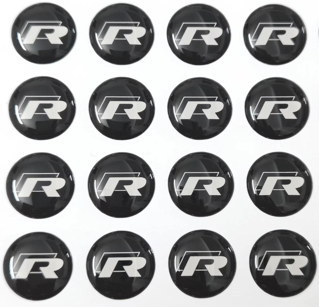 14mm Car Key Badge Emblem Replacement Car Key Stickers For VW Volkswagen Polo Golf 6 Passat Jetta Interior Mouldings NHKS-V41 zj0