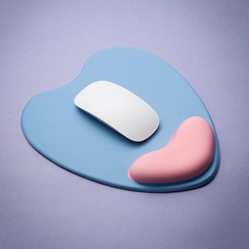 

Коврик для мыши компьютерной Эргономичная подушка Нескользящая резиновая основа Пена с памятью Для офиса Дома Компьютера Ноутбука Настольного компьютера Коврики для мыши синий