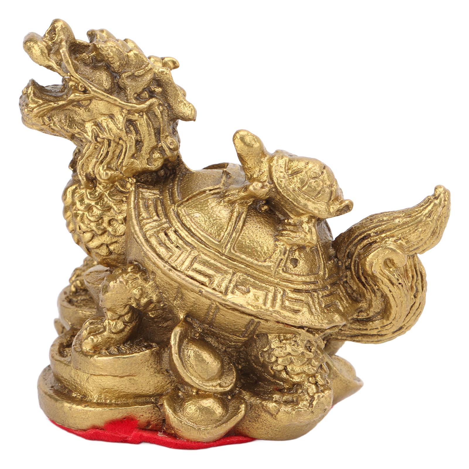 

Украшение фен-шуй Дракон Черепаха Фен-шуй Медное литье Ремесло Украшения Домашнее украшение