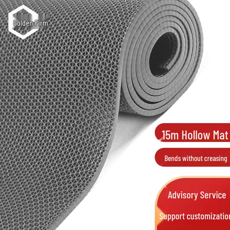 JINGULAO PVC Hollow Anti-Slip Drainage Mat 0.9m x 15m