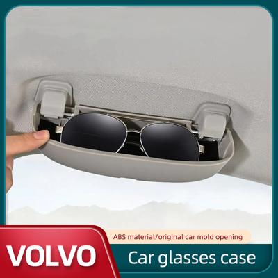 ABS Auto Brillenetui Sonnenbrillenhalter Etui für Volvo XC40 XC60 S60 Aufbewahrungsbox Auto Brillenzubehör