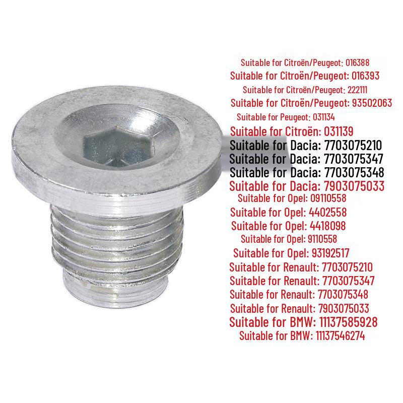 BMW MINI R5X/R6X Oil Pan Drain Plug 11137585928