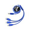 Car Interior Phone Charging Cable 3 In 1 Retractable Data For Jeep Grand Cherokee Wrangler JK Gladiator Compass Renegade Patriot AKL1