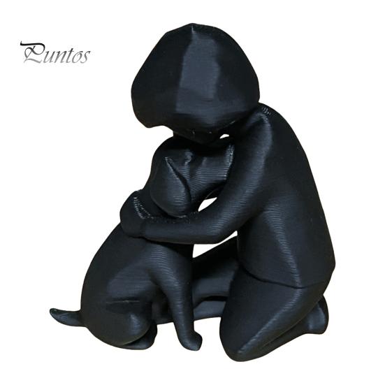 Modern Minimalist Ornament Mini Size Ornament, 3D Printed One-Piece Molding Figurine, Imitation Stone Small Decorative Sculpture Texture Stable