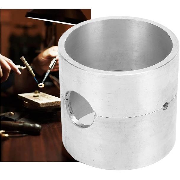 Casting Sandbox Melting Pot, Aluminum Alloy Small Jewelry Sand Casting Melting Pot Jewelry Casting Melting Tool for Metal Jewelry Makers And Jewelry