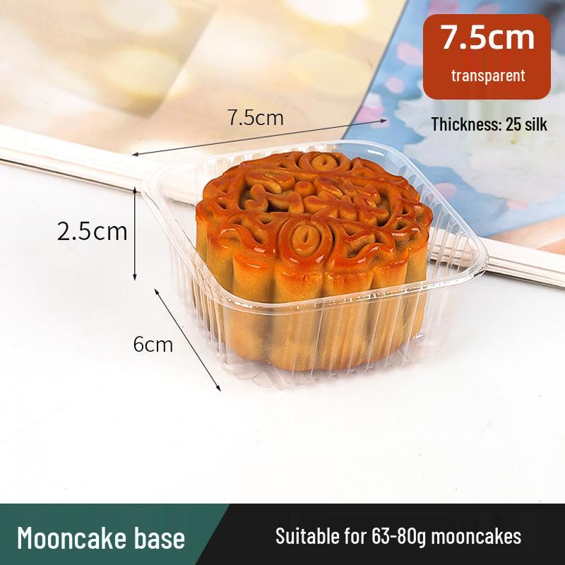 Golden Mooncake Blister Packaging: Salted Egg Yolk Pastry Tray with Mung Bean Cake Blister Box.