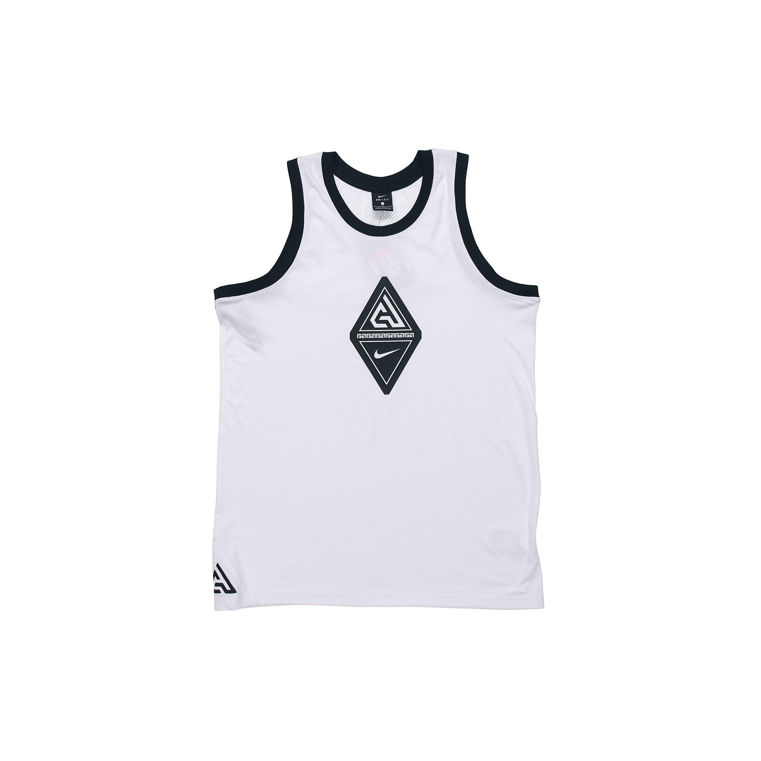 Nike Giannis Alphabet Basketball Sleeveless Vest White Men s CD9557-100 XXL