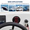 52mm Digital 3 in 1 Waterproof Car Boat Gauge For 12V24v Water Temperature Oil Pressure Voltmeter Fuel Level With Alarm Signal