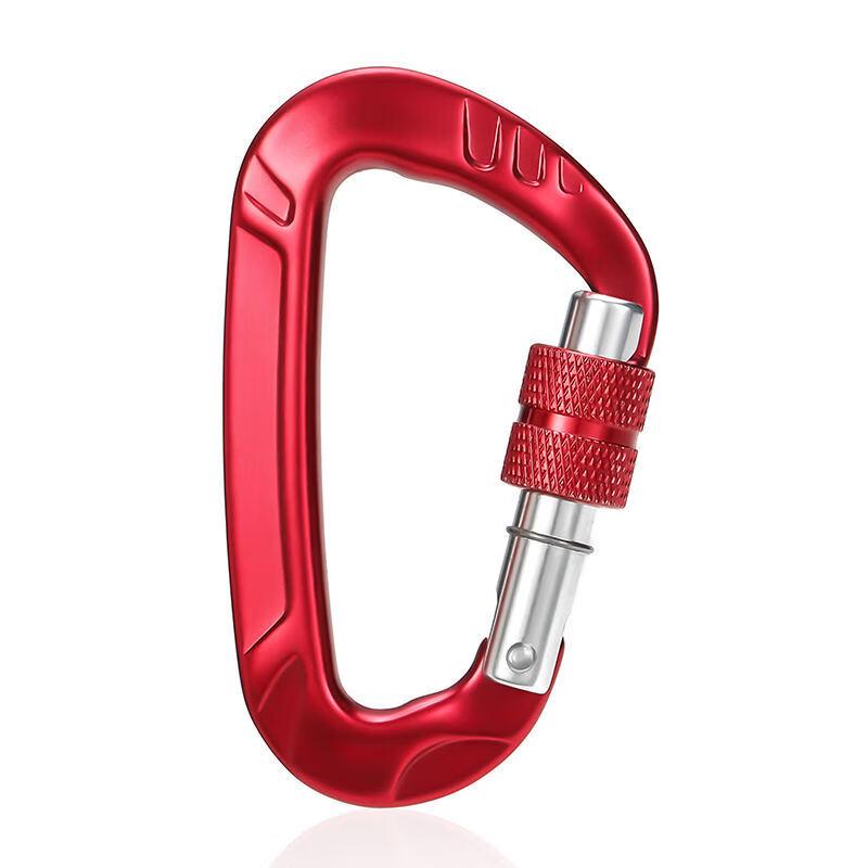 Ying Jia 12KN Aluminum Alloy D-Shape Screw Gate Carabiner