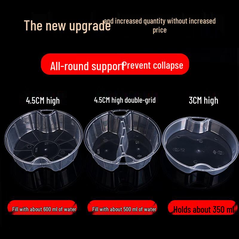 Doppellagiger runder Takeaway-Behälter für Suppen und Nudeln