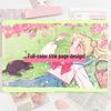 A5 Beautiful Girl Series Notebook - Trendy Leather Cover, Color Pages, Cool Cartoon Design, High-Value Student Diary