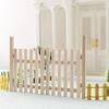 1Set Unpainted Rustic Fairy Garden Door 1/12 Scale Dollhouse Fence Mini Wooden Gate Wood Craft Scene Model Kids Pretend Play Toy