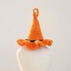 Mini Woven Pets Wizard Hat Pumpkin Halloween Cat Headgear Creative Halloween Dog Hat  Cosplay