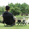 Foldable Moon Camping Chair Aluminum Lightweight Portable Quad Frame Beach Chair Ergonomic Backrest for Picnic Fishing Outdoor