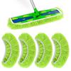 Yousheng Lot de 4 housses de balai pour petites et grandes planches, garniture élastique, nettoyage en profondeur, tampons de balai lavables et réutilisables pour Swiffer