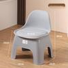 Thickened Non-Slip Backrest Stool for Kids & Adults: Perfect for Bathrooms, Living Rooms, Showers, Kindergarten, and Shoe Changing Areas.