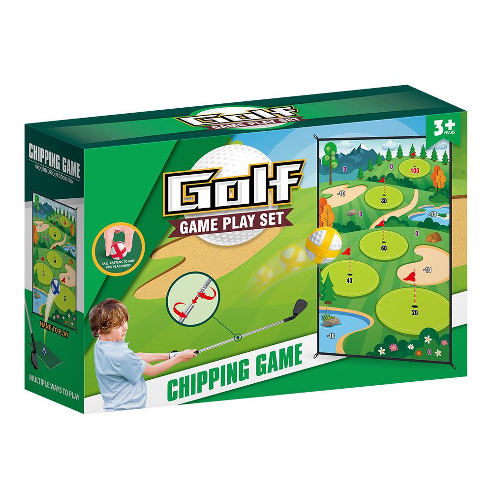 Golf Sticky Ball Dart Game Mat Set - Kids Outdoor Sports Toy, Portable Folding Sticky Target, Parent-Child Interactive Play for Backyard