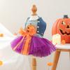 Autumn Winter Halloween Pet Costumes Cute Pumpkin Dress for Dogs Cats Casual Apparel Warm Funny Holiday Party Outfit