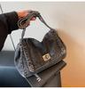 Denim Bag Women's 2025 Summer New Fashion Chain Bag Large Capacity Tote Bag Shoulder Messenger Bag