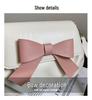 Women's Solid Bowknot Pleated Crossbody Bag - New 2023 Retro Fashion with Twist Strap